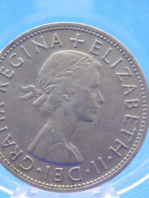 Αυθεντικό βρετανικό νόμισμα Half Crown 1961 Βασίλισσα Ελισάβετ Β'