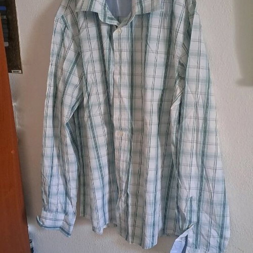 Cottonfield shirt XL like new, white and turquoise