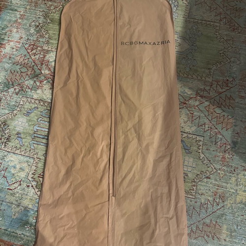BCBG Max Azria Silk Ombré Maxi Cocktail Dress like new with carrying case