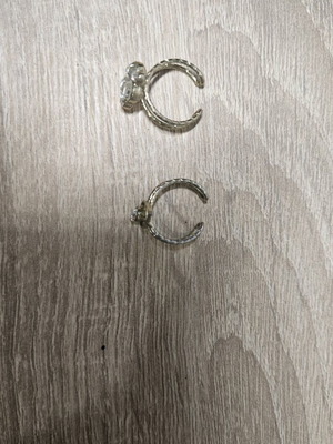 Rings set used, two pieces