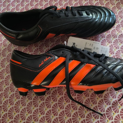 Adidas Men's Football Shoes Black Orange New Size 38.5