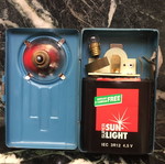 Battery flashlight used