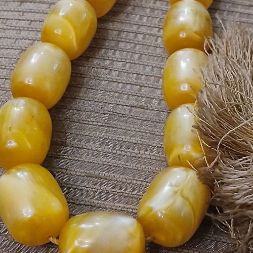 German Bakelite Komboloi used, marble type, 20 beads