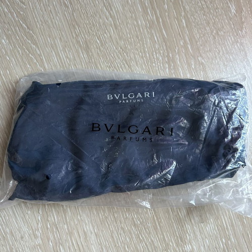 Bvlgari Beauty Pouch New, Gray and Blue