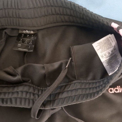Adidas women's pants XS used, gray and pink