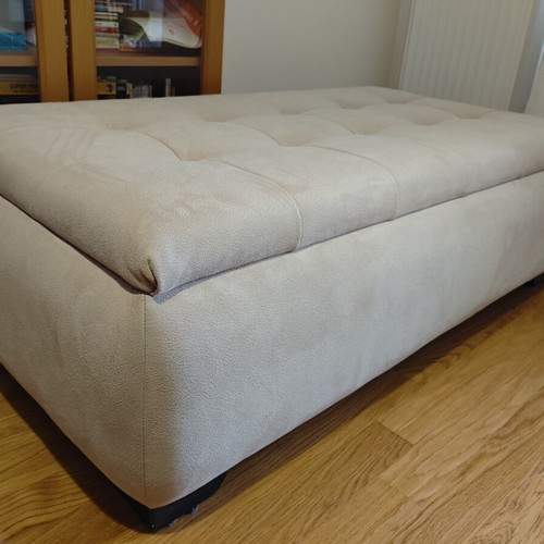 Ottoman like new, water-repellent fabric, 130x70x40 cm