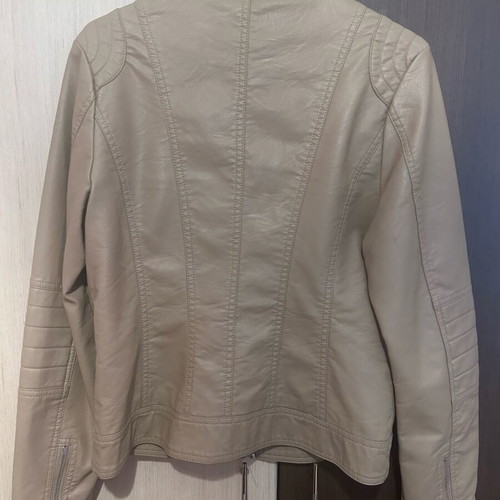 Desiree Leather Jacket new, beige, size M