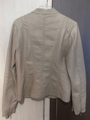 Desiree Leather Jacket new, beige, size M