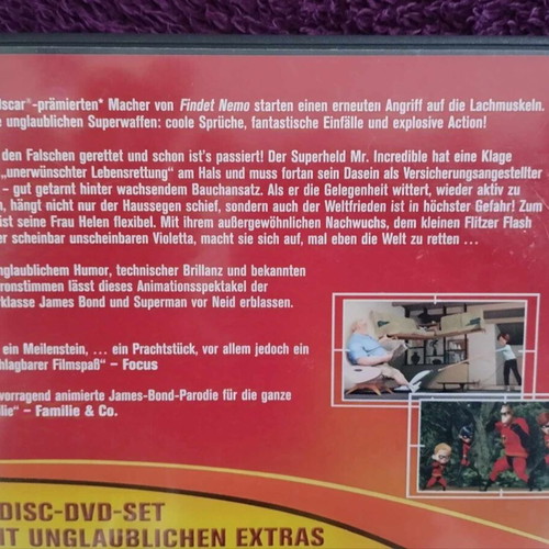 Disney Pixar Die Unglaublichen 2-Disc DVD Set like new, German