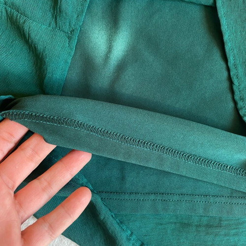H&M dress deep green size large like new