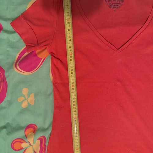 Tally t-shirt used, orange, size L, mako fabric
