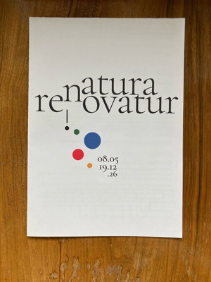 Φυλλάδιο του φεστιβάλ Ephemera Natura renovatur καινούργιο