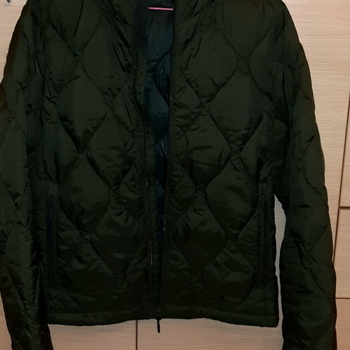 H&M waterproof hooded jacket medium, dark olive green