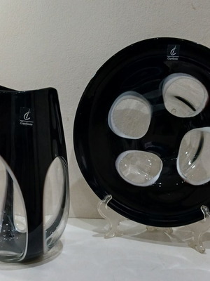 Capolavoro Art Glass Sommerso set like new