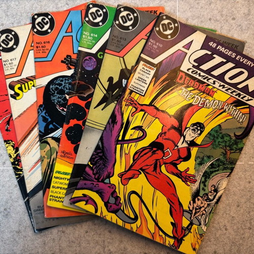 DC Comics Action Comics set of 6 issues 1988 used, English