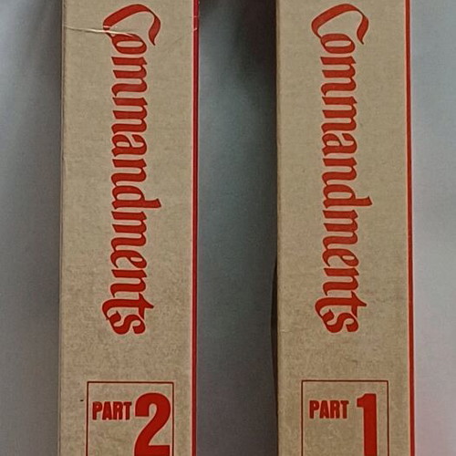 The Ten Commandments video tapes used, 2 rare without subtitles
