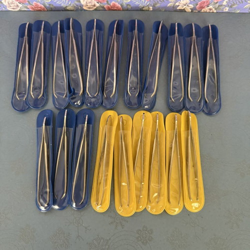 Eyebrow Tweezers set of 20 new with cases