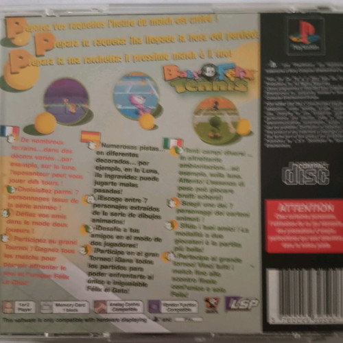 Jeu Baby Felix Tennis PS1 Complet Sous Blister - Édition PAL, éditeur Namco, état Très Bon