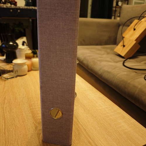 Set of three A4 filing binders in purple shades like new