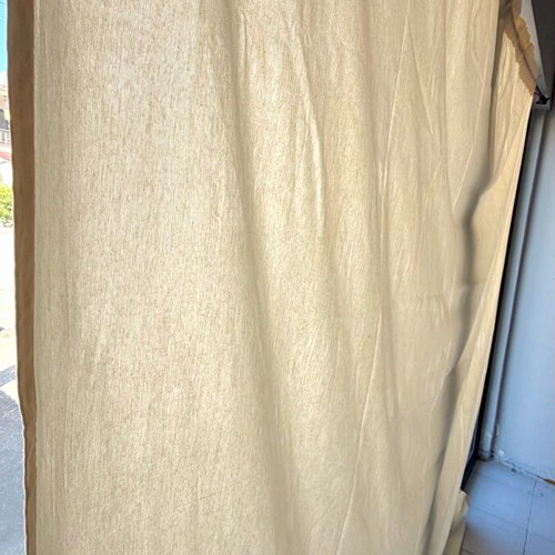 Beige canvas curtain 2.60x2.40m, new