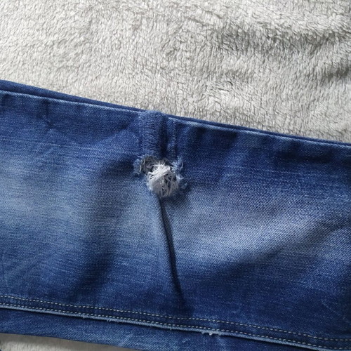 Blue low-rise denim pants used, size XS