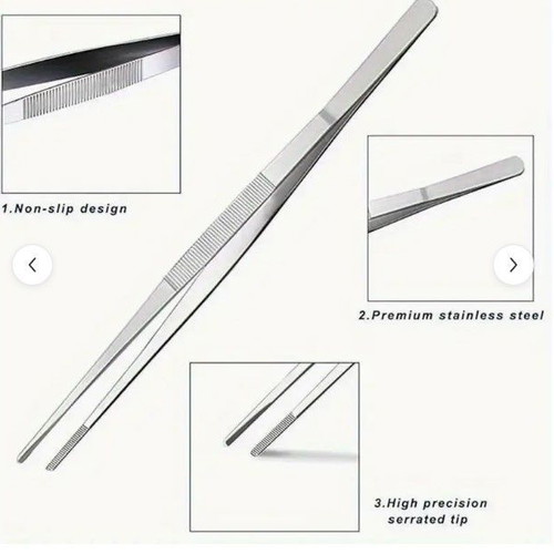 Kitchen tongs stainless steel 25cm Spices Bazaar new