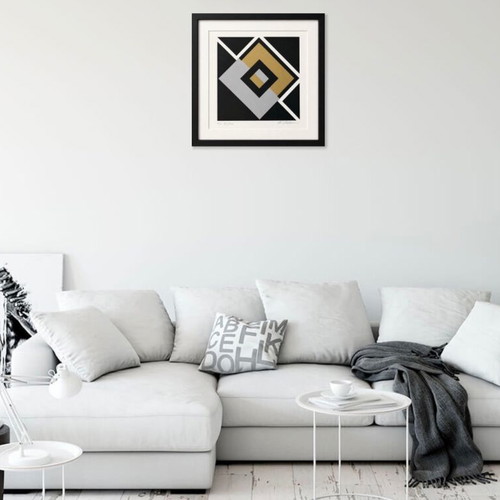 Alexius Huber Signed Screen Print H.C. 39/150, Op Art geometric
