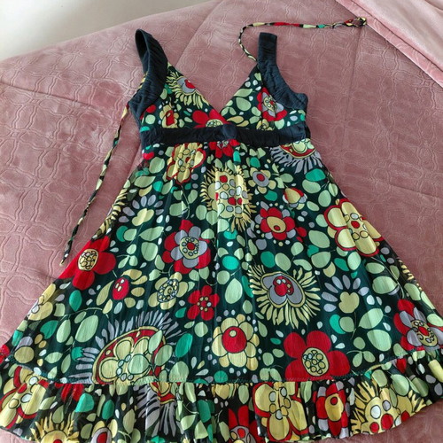 BSB Viscose Dress Short Backless Medium like new, multicolor
