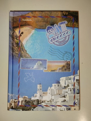 Notebook with Greece theme new with hardcover