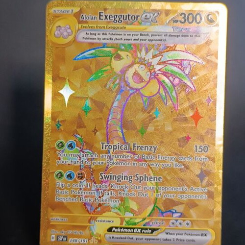 Alolan Exeggutor ex 248/191 Hyper Rare (Gold) card new