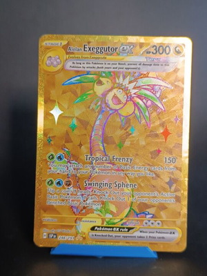 Alolan Exeggutor ex 248/191 Hyper Rare (Gold) card new