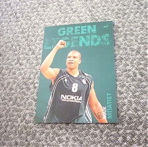 Μαικ Μπατίστ Mike Batiste Παναθηναϊκός μπασκετ κάρτα Green legends