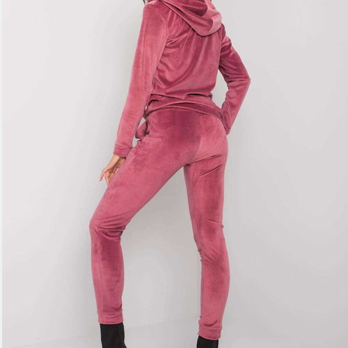 Women's plush tracksuit set new, size 48, dusty rose