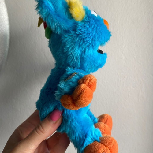 Bluki Muppet plush toy 1998 used, Spanish Sesame Street
