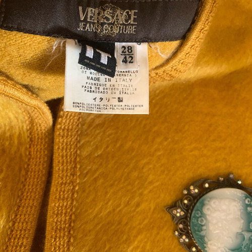 Versace cape like new, mustard color