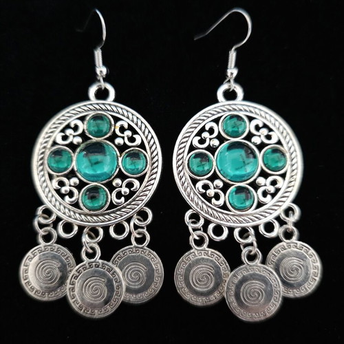 Earrings with steel hooks and pendants new