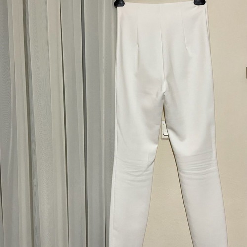 Toi&Moi white high-waisted pants worn once, size S