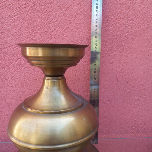 Table lamp metal with new E14 socket used