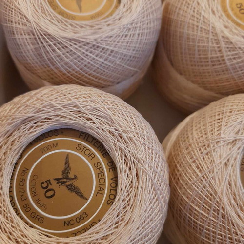 Stor Special ecru No 50 pelota lace thread, pack of 5, new