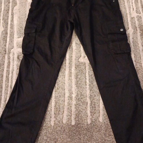 Plus size men's cargo pants No 42/56 black like new