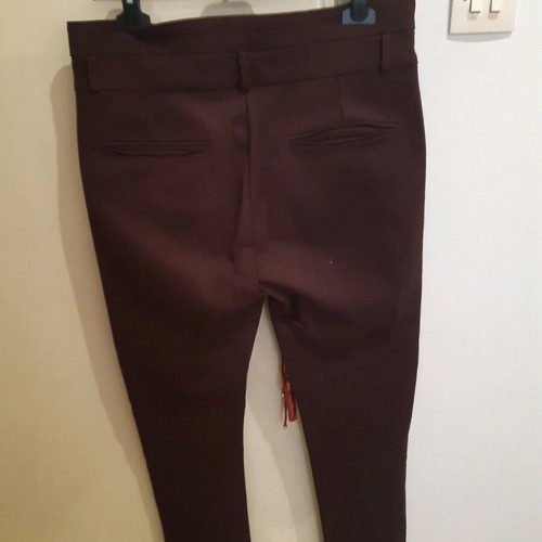 Celestino fabric pants burgundy like new, size XL