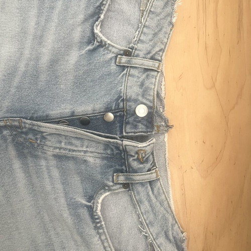 Zara jeans with cut-out openings, used, light blue, size 36