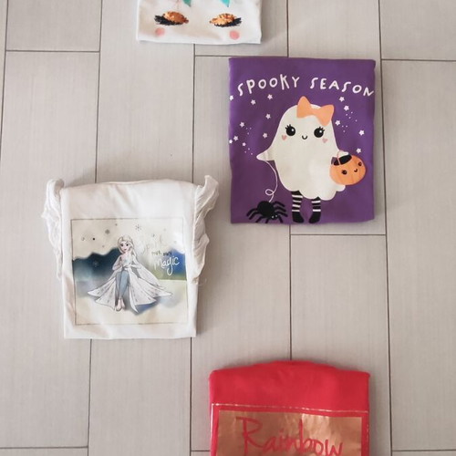 Long-sleeve T-shirts for Girls Size 10 like new, multicolor, pack of 4