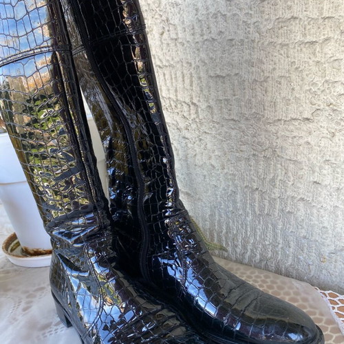 No39 Black Crocodile Patent Leather!