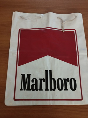 Marlboro vintage beach bag pillow used
