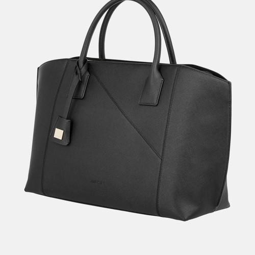 Marc Cain leather shopper bag new, black