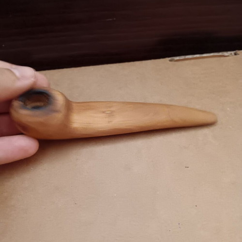 Wooden decorative pipe like new, handmade