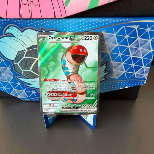 Orthworm EX Full Art Stellar Crown 162 Pokemon TCG card