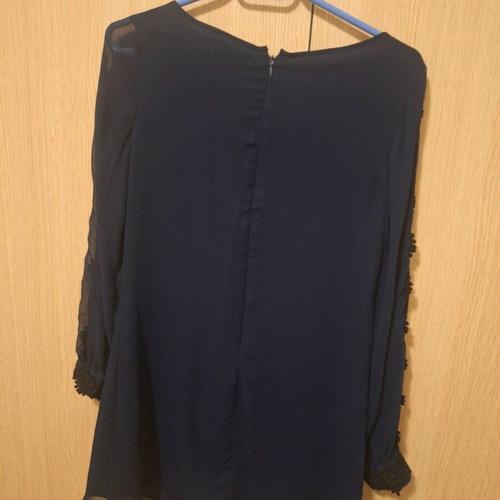 Darling evening blue dress with black details new, size M