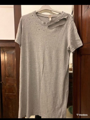 Cotton dress with rips medium like new